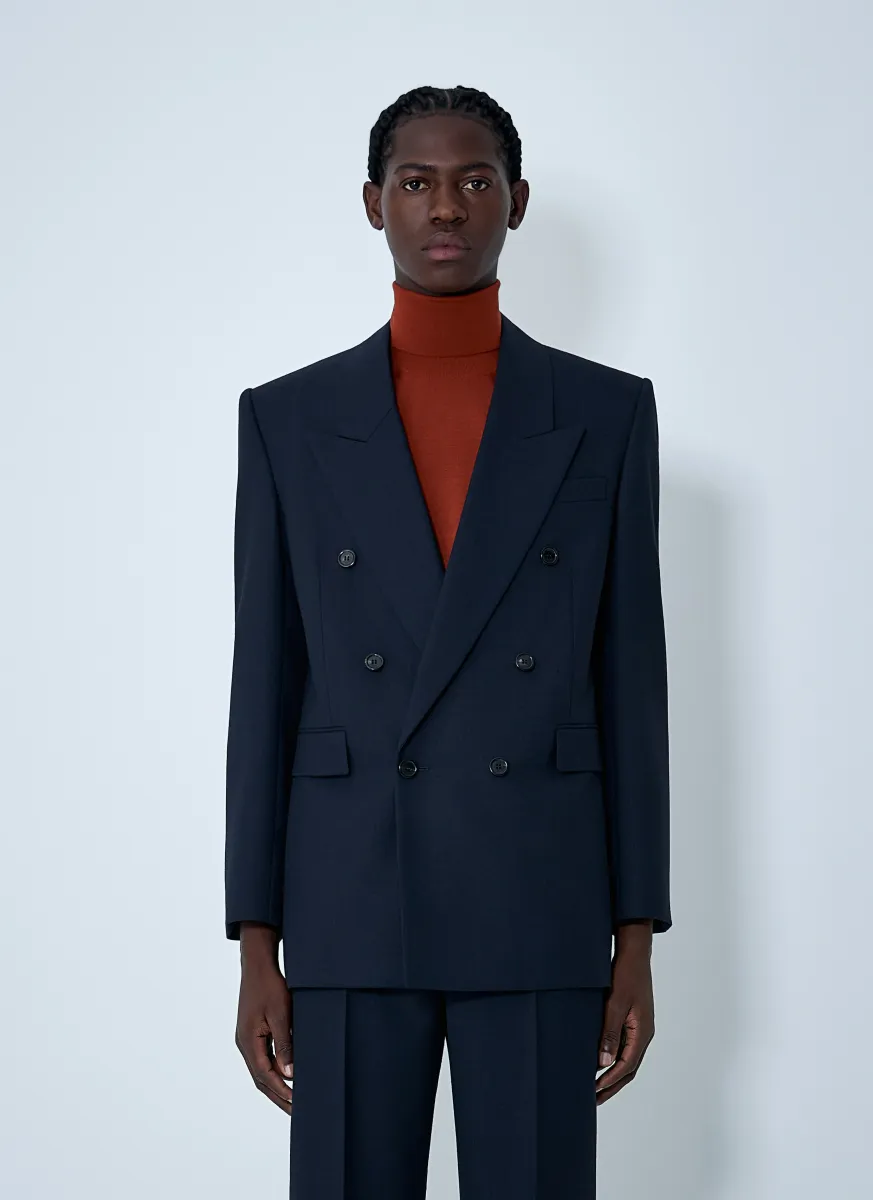 Wool Double-Breasted Blazer