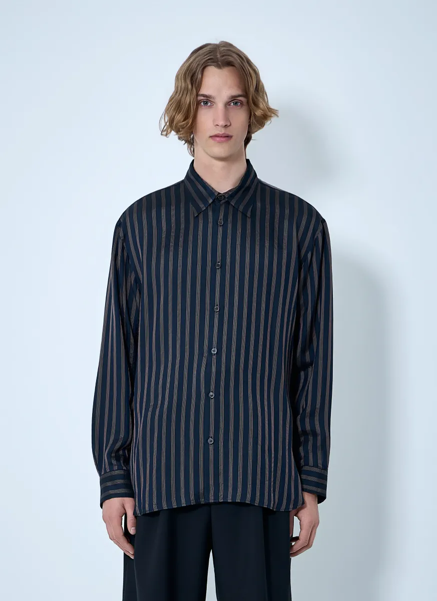 Striped Button-Down Shirt