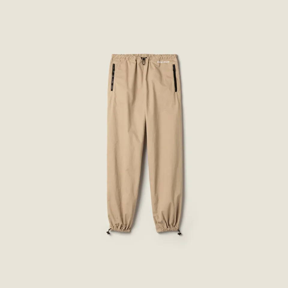 Washed Gabardine Trousers