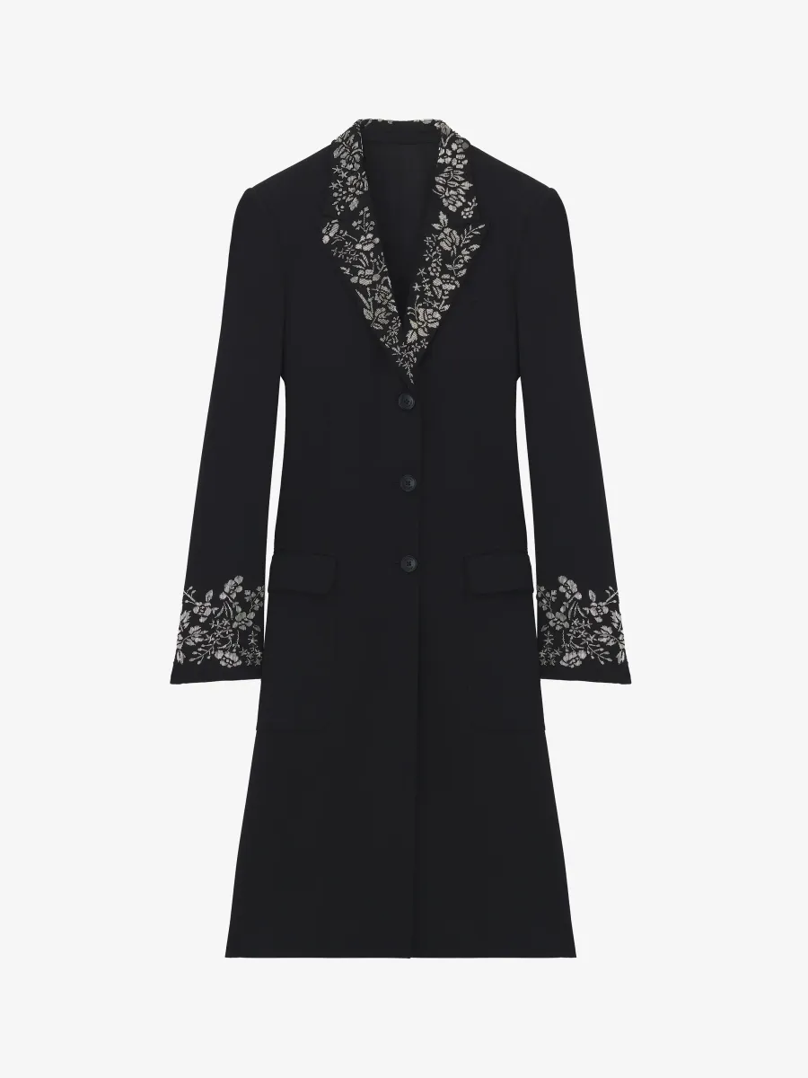 Floral Embroidery Coat