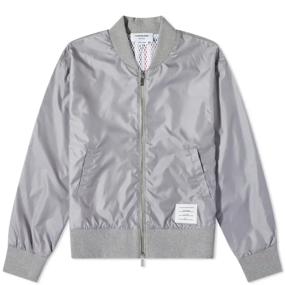 Tricolore Stripe Ripstop Bomber Jacket