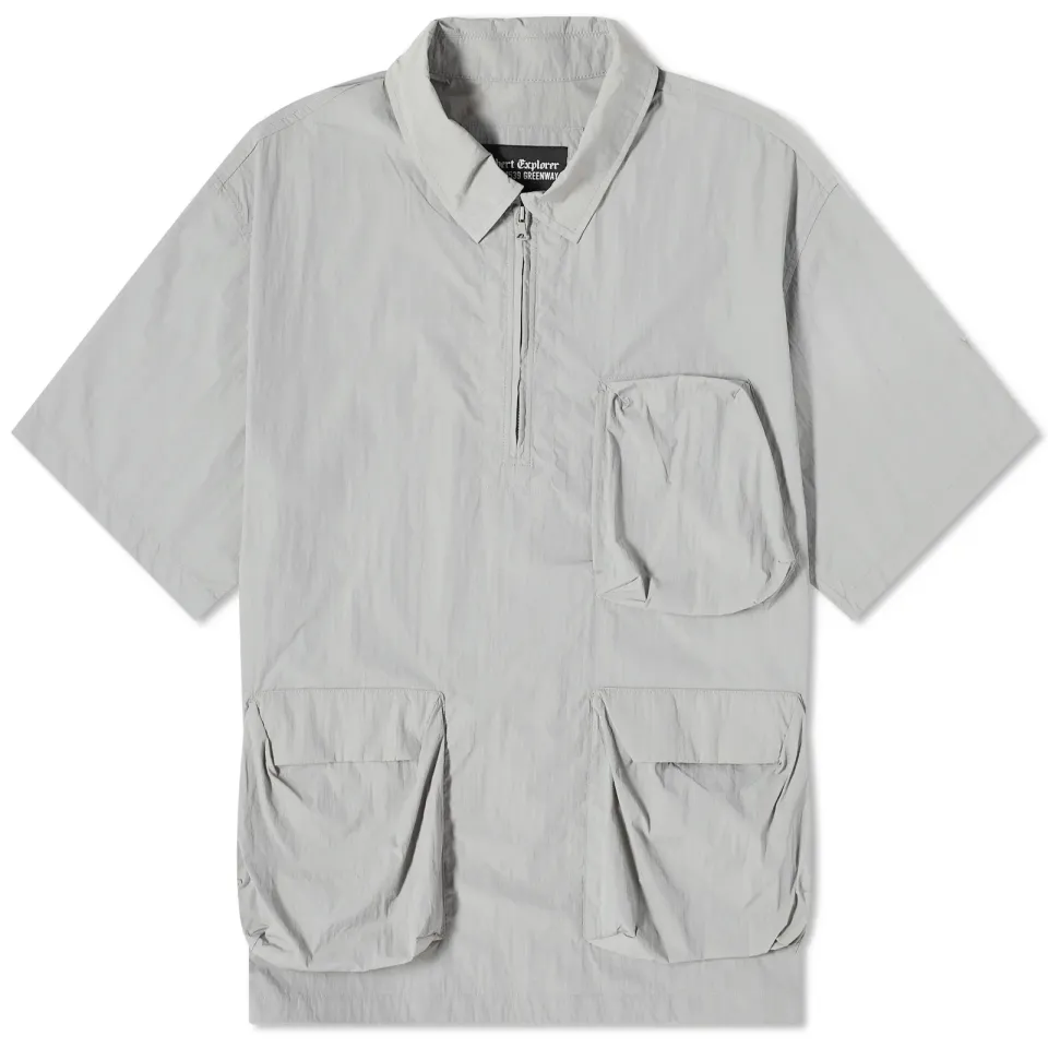 Pullover Pocket Short Sleeve Shirt