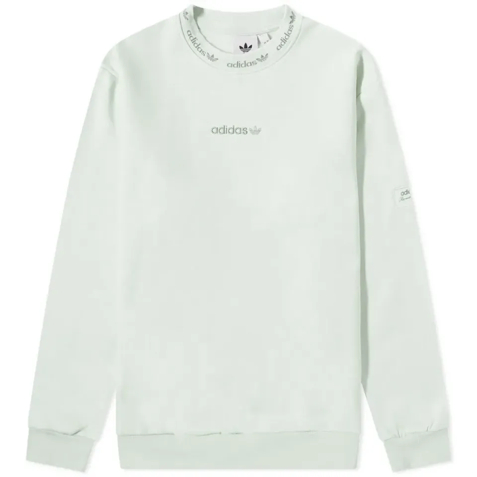 Trefoil Linear Crew Sweat