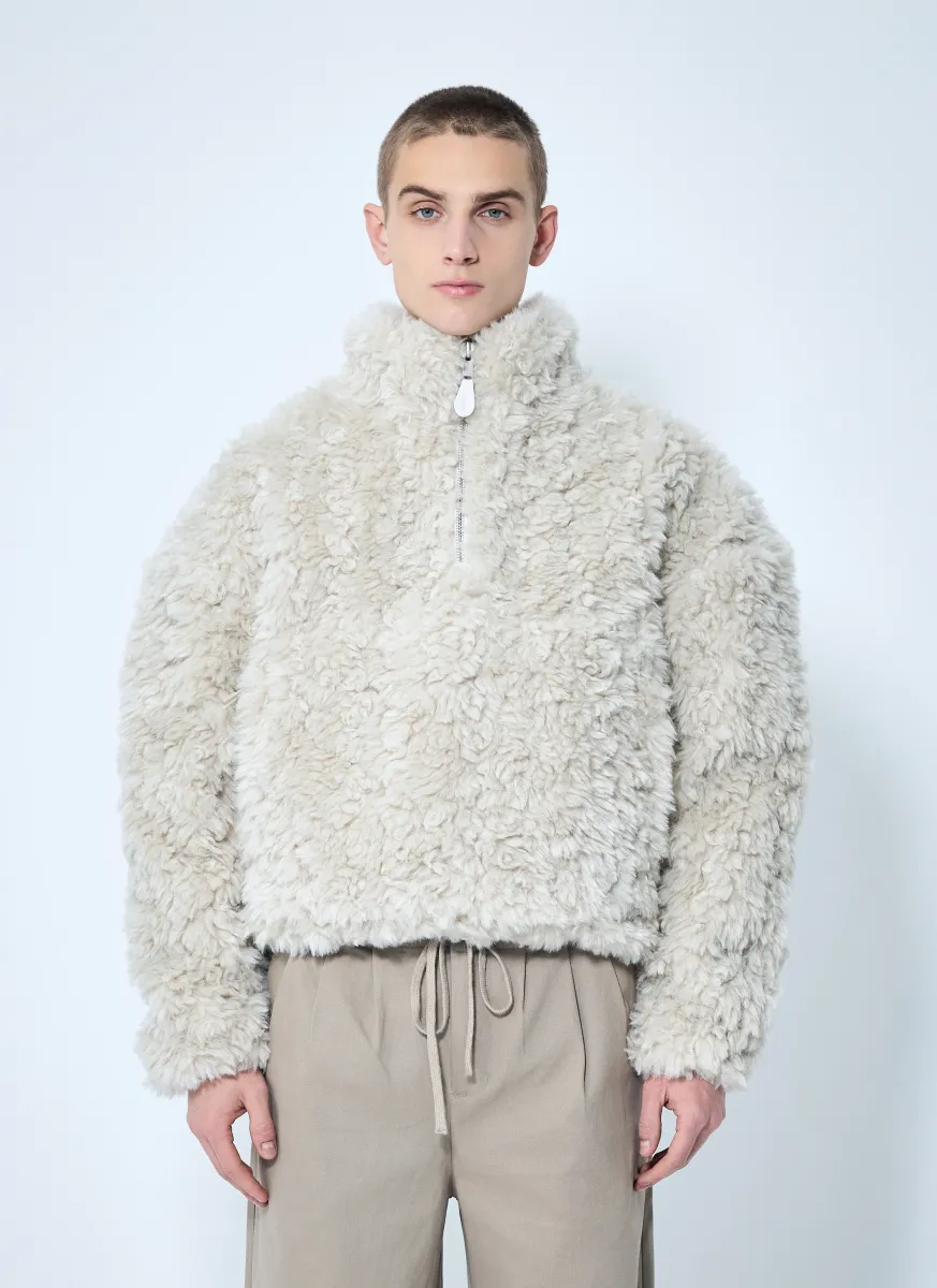 Fluffy Quarter Zip Sweatshirt