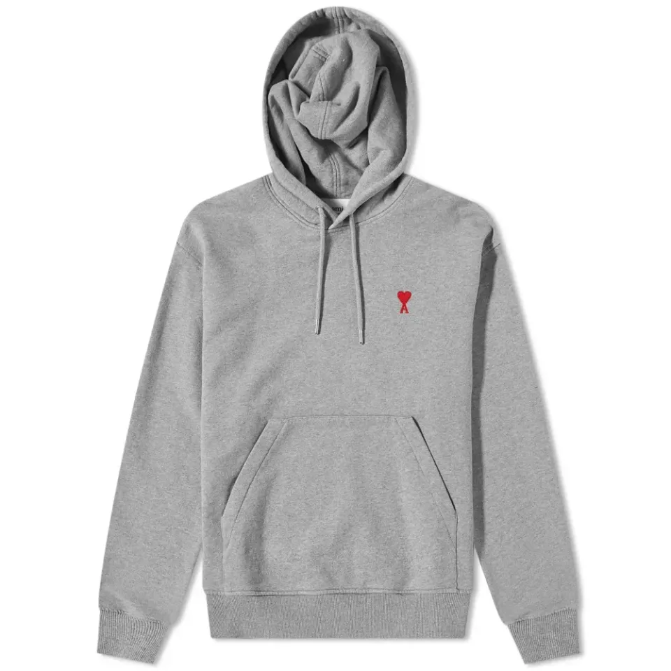 AMI Small A Heart Popover Hoodie