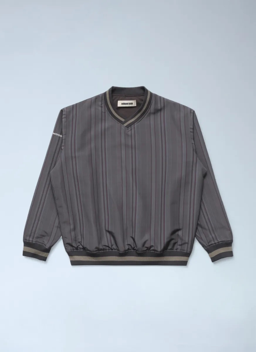 Logo Motif V-Neck Sweatshirt