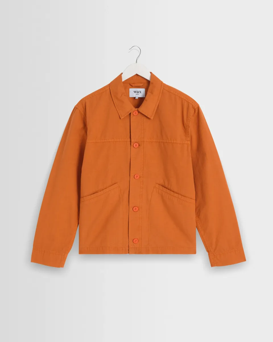 Barton - Orange Organic Cotton Ripstop Jacket