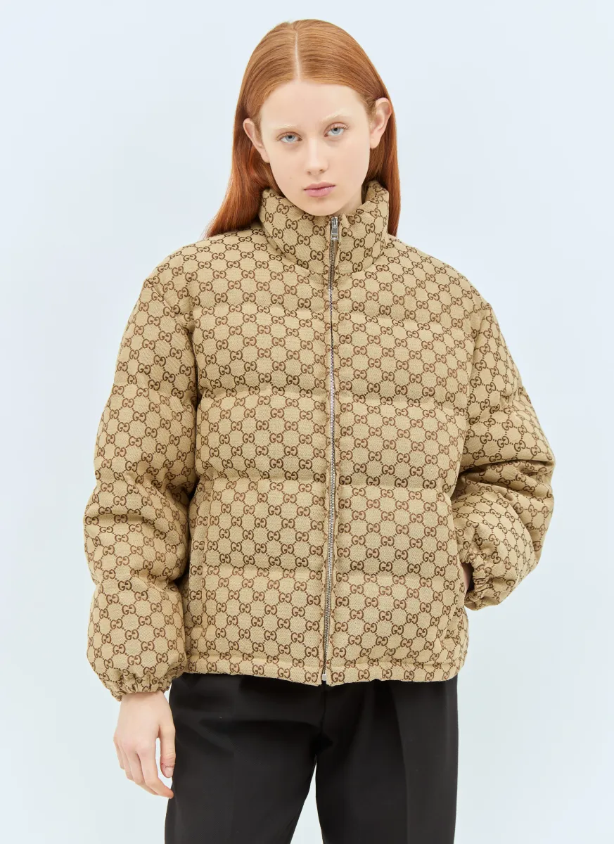 GG Canvas Bomber Jacket