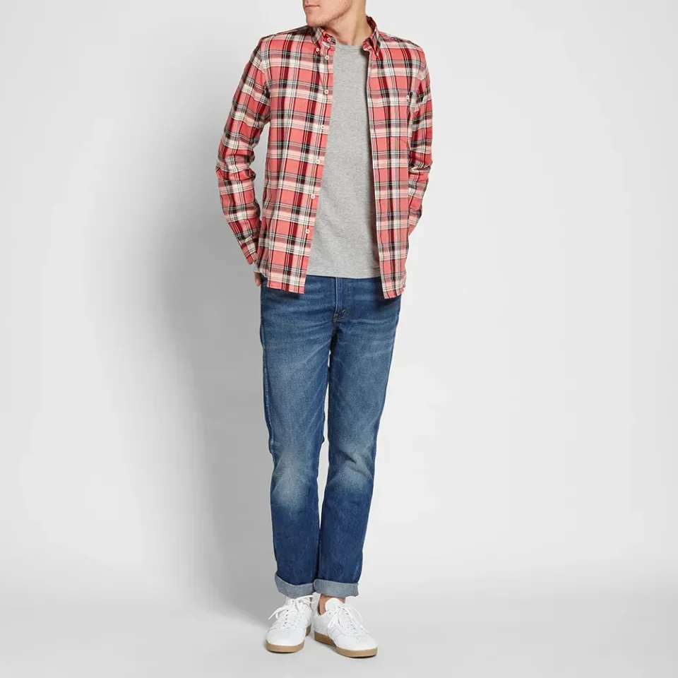 Tailored Fit Plaid Shirt