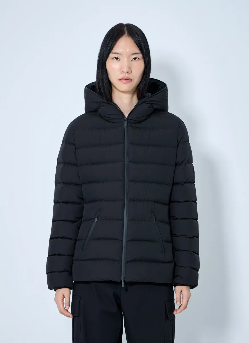 Herbe Hooded Short Down Jacket
