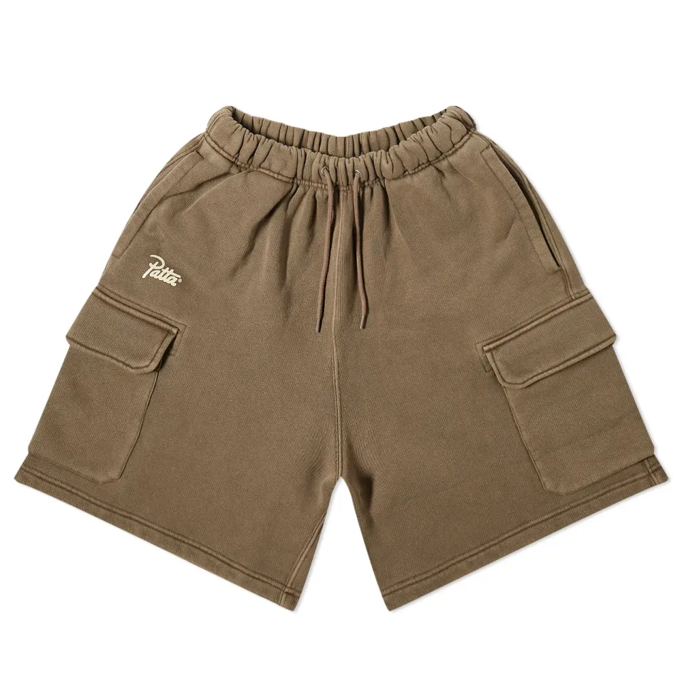 Basic Washed Cargo Sweat Shorts