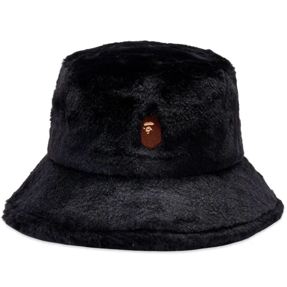 One Point Fur Bucket Hat