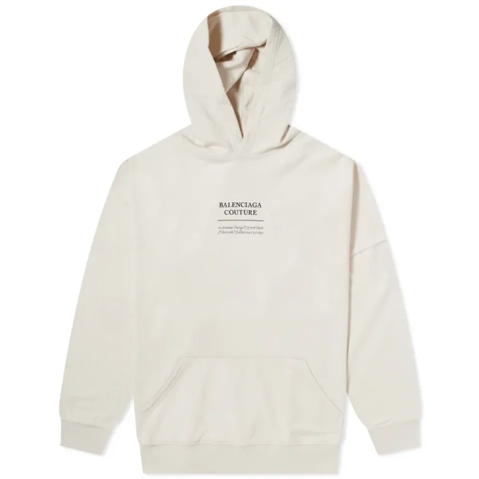 Oversized Couture Logo Popover Hoody