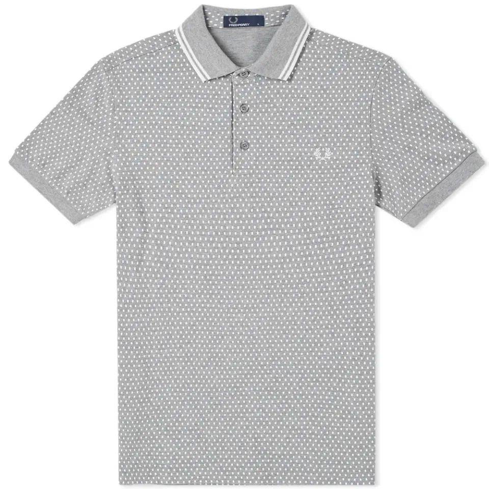 Fred Perry Geometric Print Pique Polo