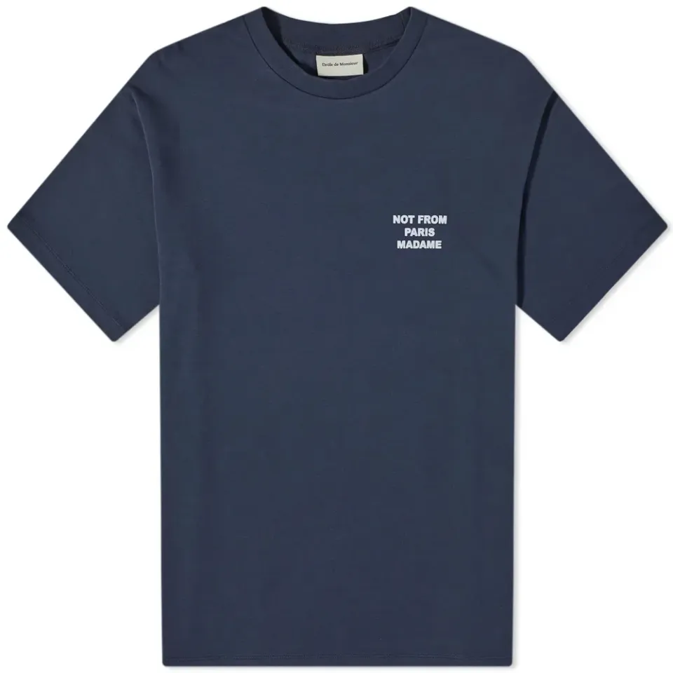 Drôle de Monsieur Back Print Slogan T-Shirt