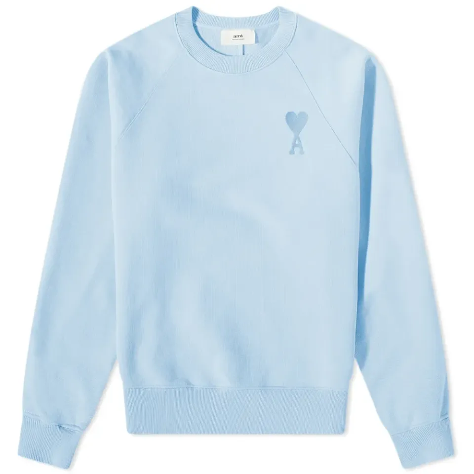 AMI Tonal Heart Crew Sweat