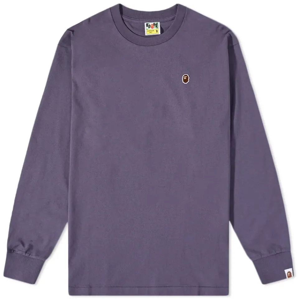 BAPE Long Sleeve Ape Head One Point Relaxed Fit ee