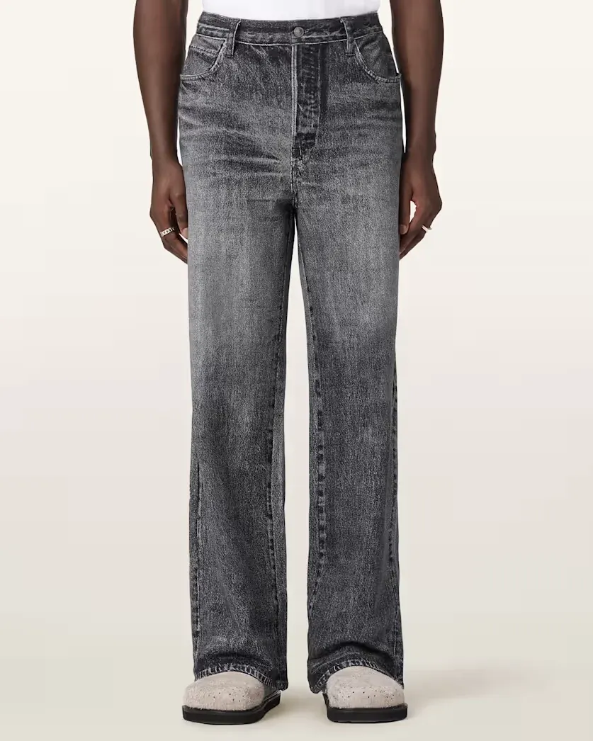 Lenny Illusion Of Denim Wide Leg Trousers