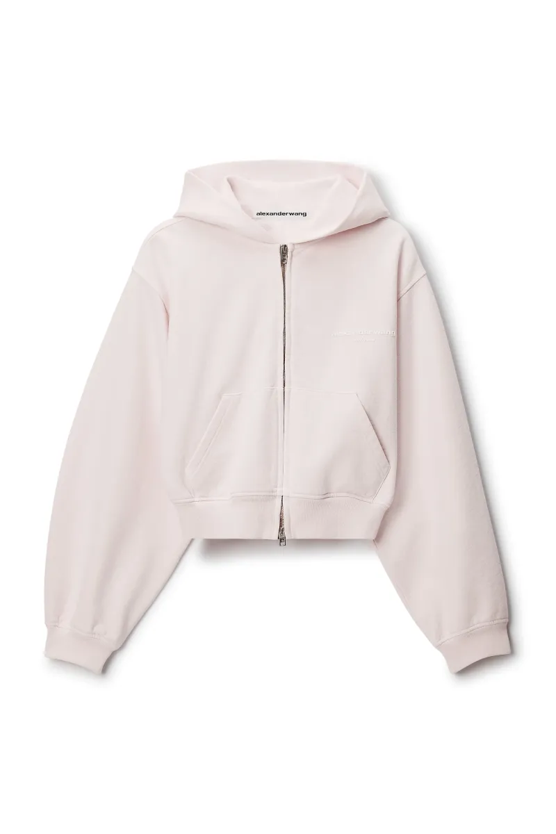 LOGO PRINT ZIP-UP HOODIE