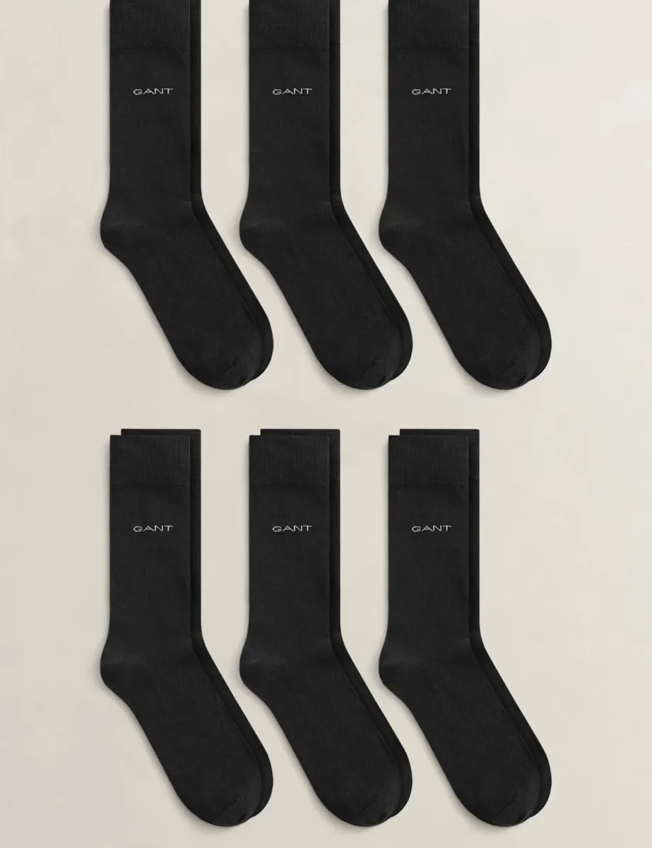 6 Pack Cotton Rich Logo Socks