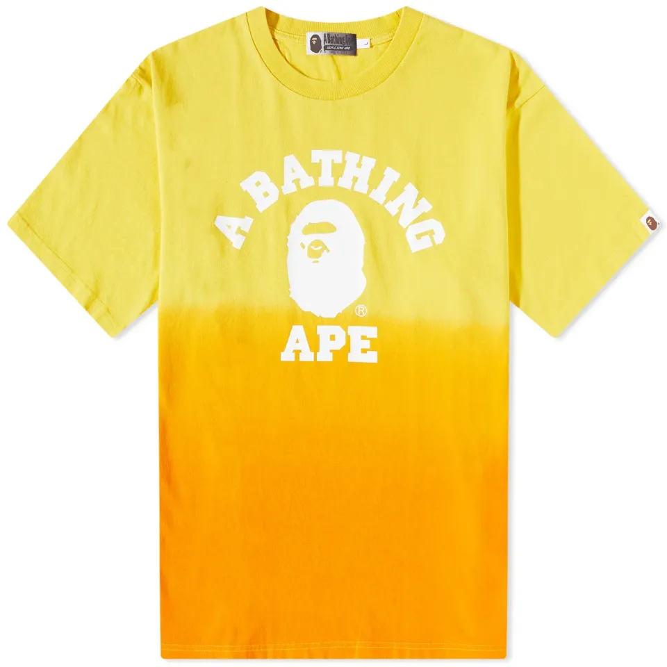 College Gradation Dyed T-Shirt