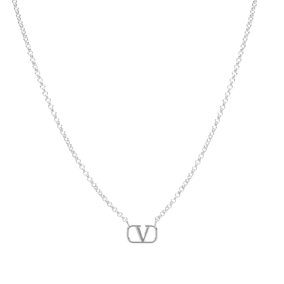V Logo Necklace