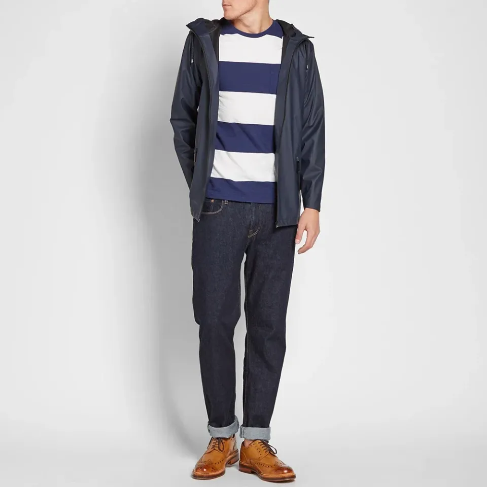 Wide Stripe Pocket Tee