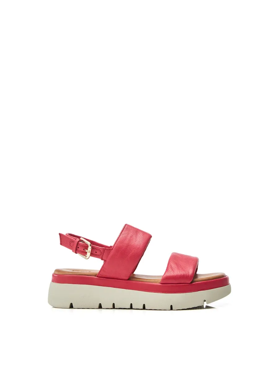 Netty Leather Flat Sandals