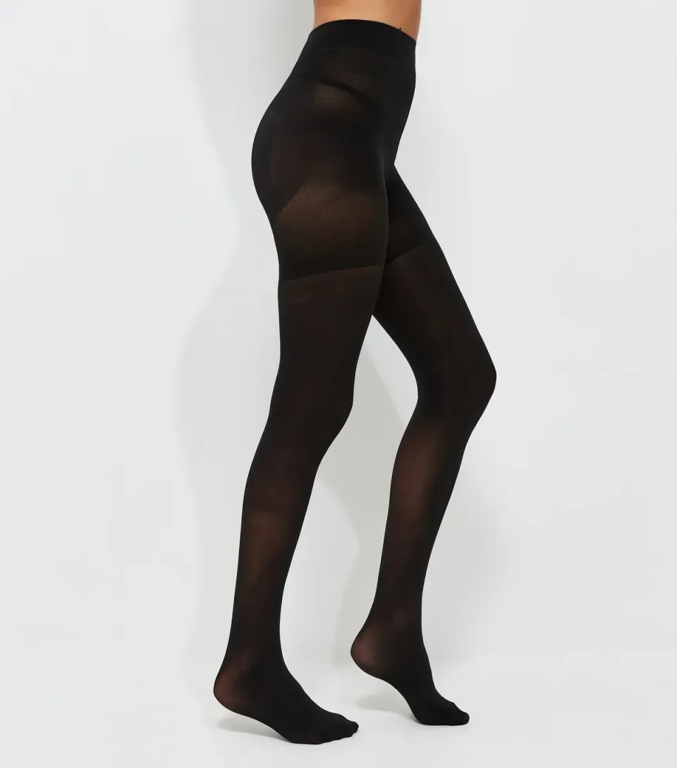 Black 30 Denier Lycra Body Shaping Tights