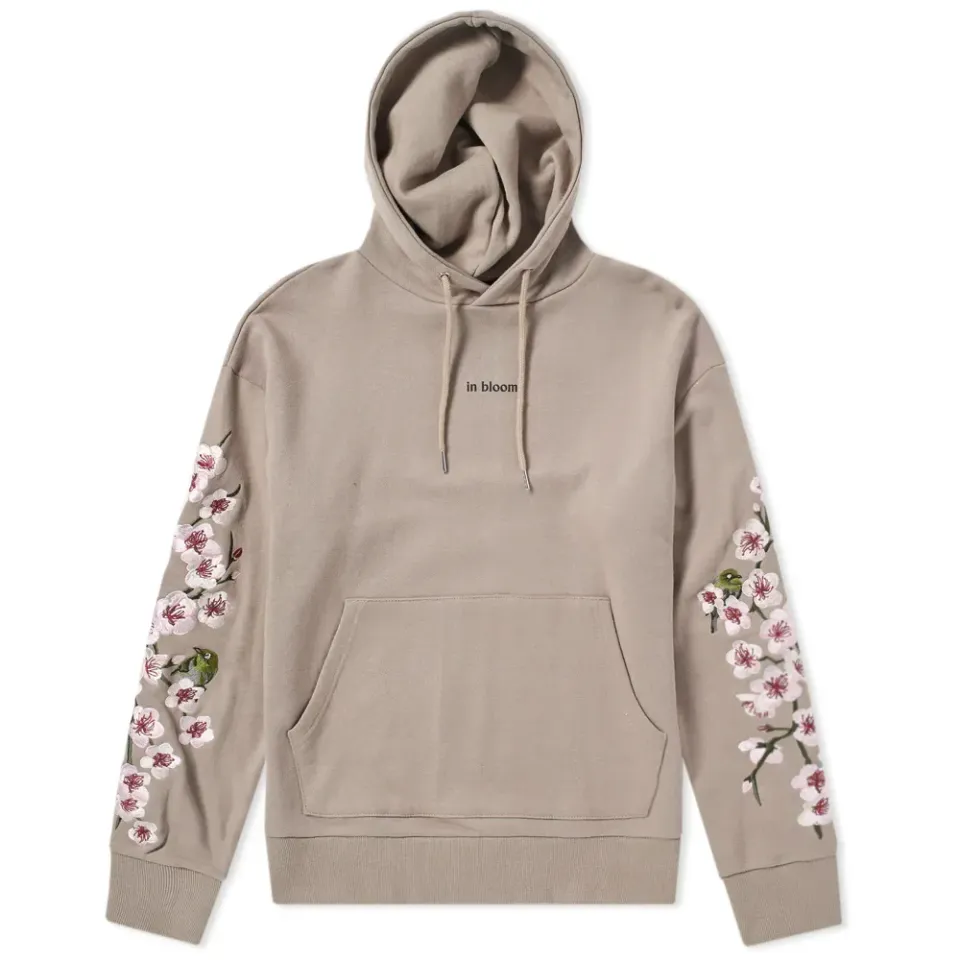 Black By Vanquish Sakura Embroidery Sleeve Hoody