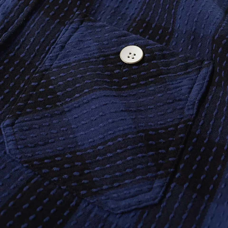 Sasquatchfabrix Sashiko Block Check Shirt