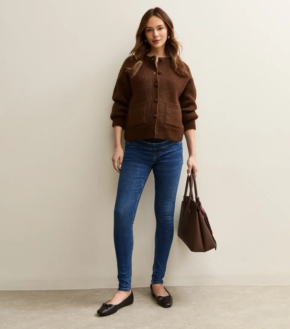 Women's Maternity Blue Lift & Shape Jenna Jeans