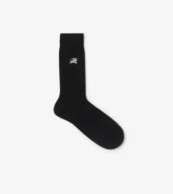 Wool Blend Socks in Black