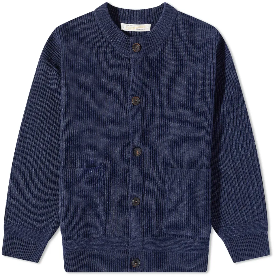 Heavy Wool Round Cardigan