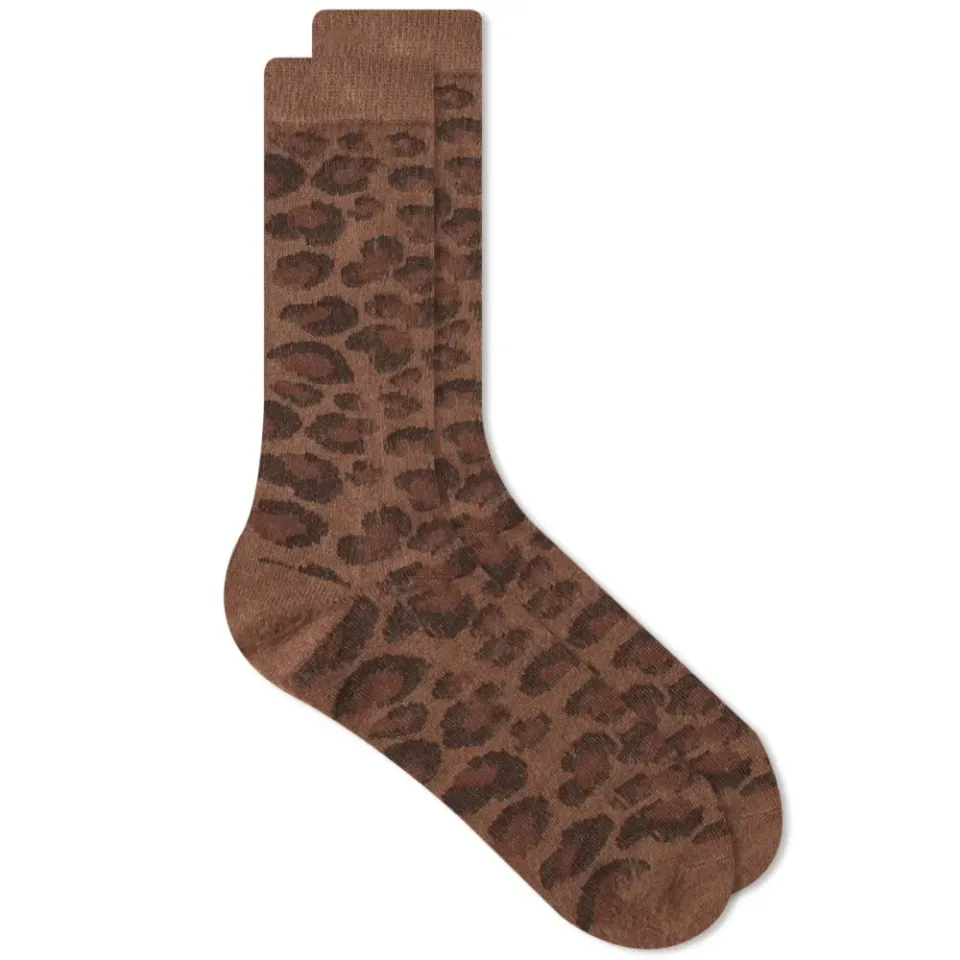 Brushed Animal Crew Sock