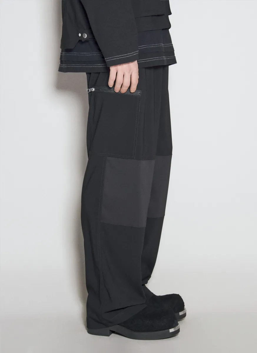 Crepe Cargo Pants