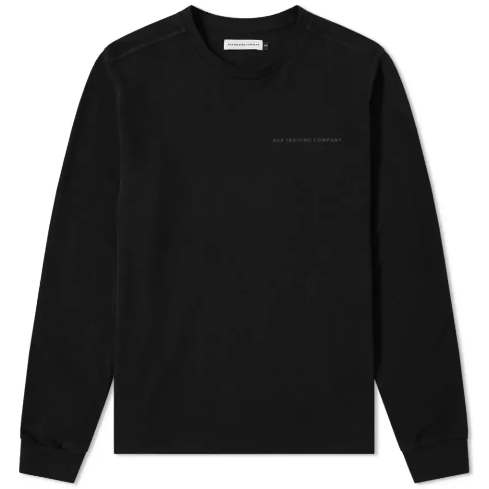 Long Sleeve Pique Logo Tee