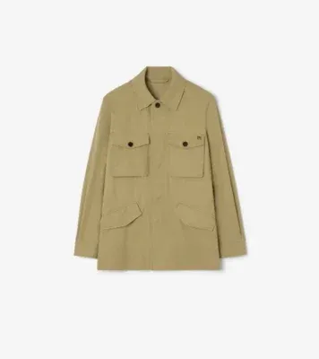 Cotton Twill Bradmore Jacket in Sparrow beige