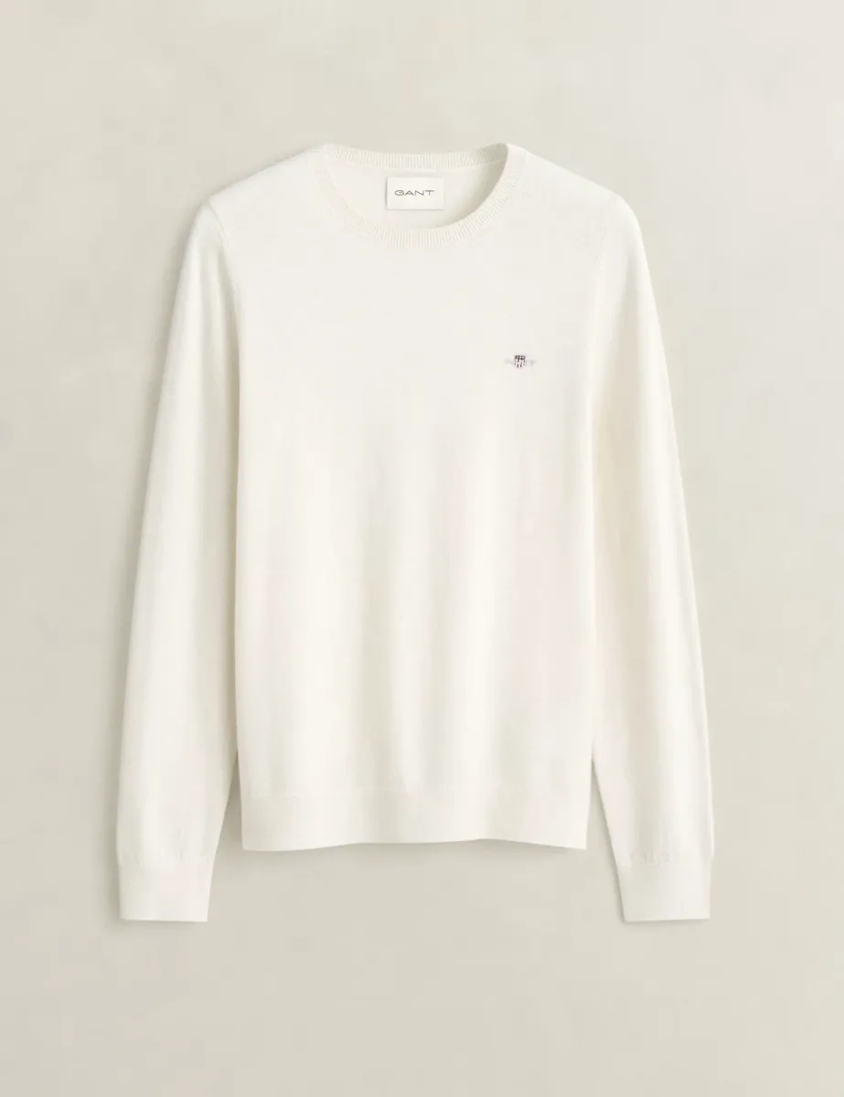 Merino Wool Rich Crew Neck Jumper
