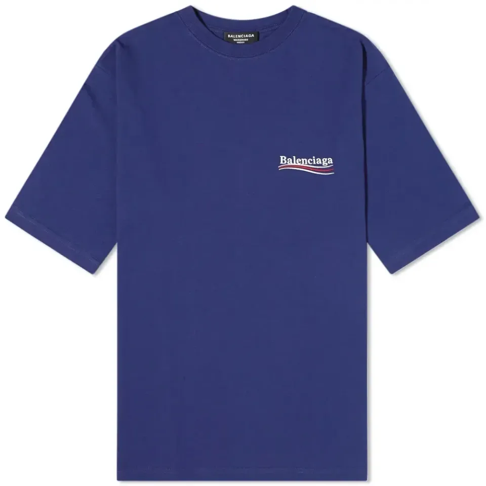 Oversized Political Campaign Logo T-Shirt
