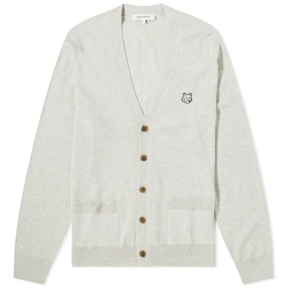 Bold Fox Head Patch Cardigan