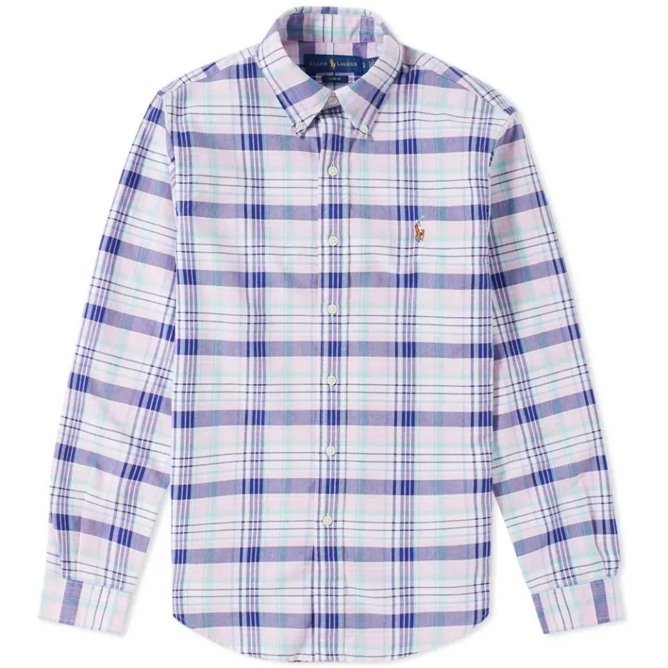 Button Down Check Oxford Shirt