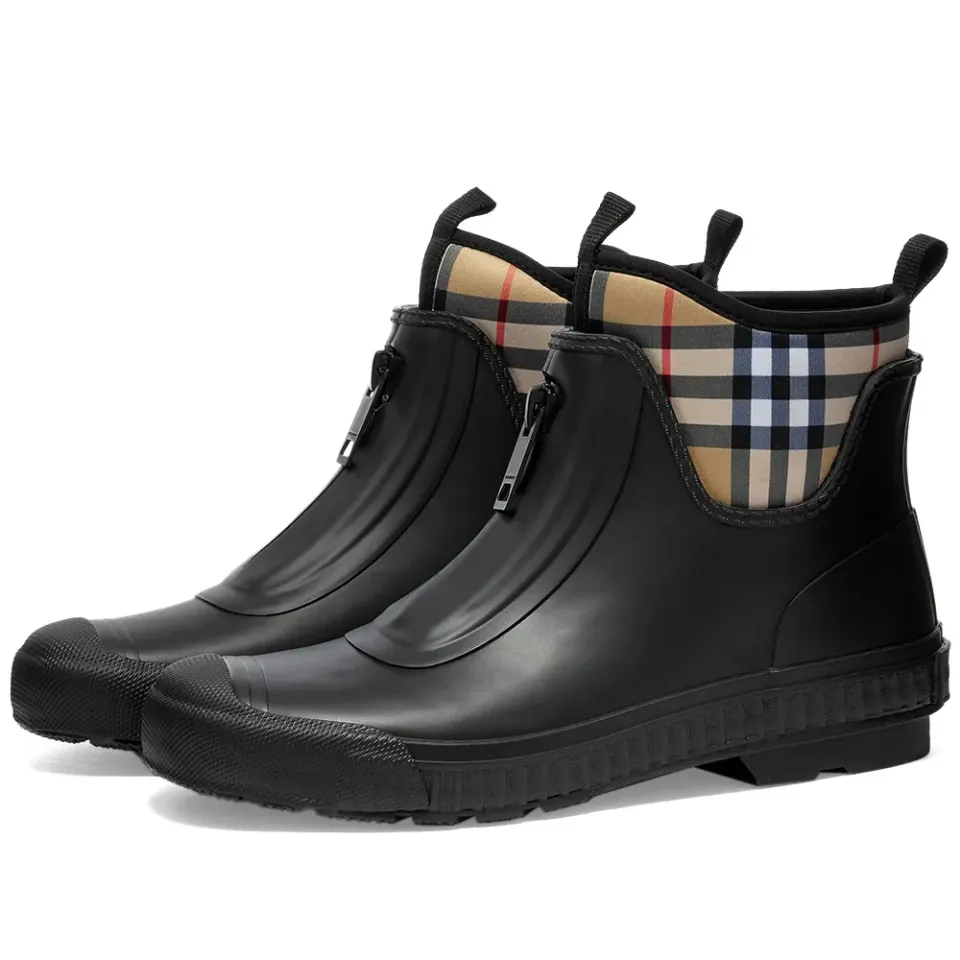 Checked Rain Boot
