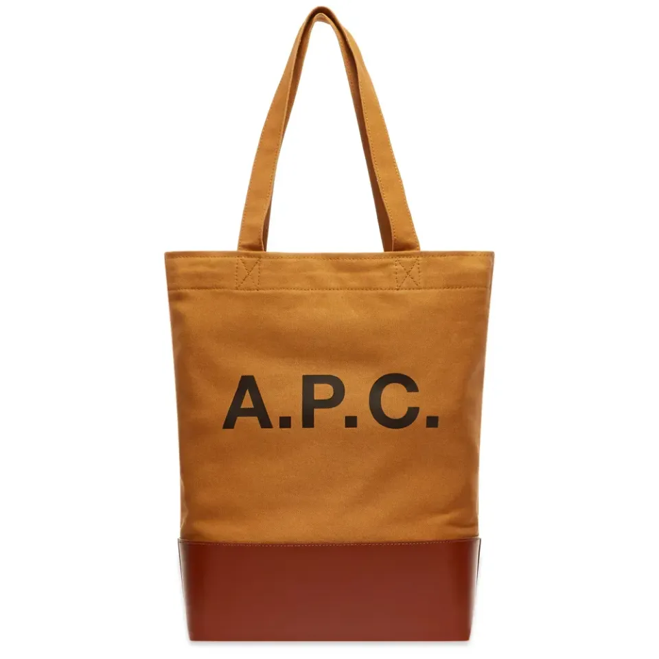 A.P.C. Axelle Denim & Leather Tote