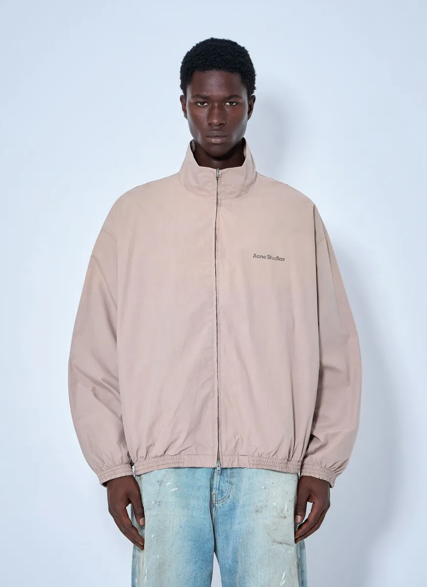 Logo Printed Zip-Up Jacket