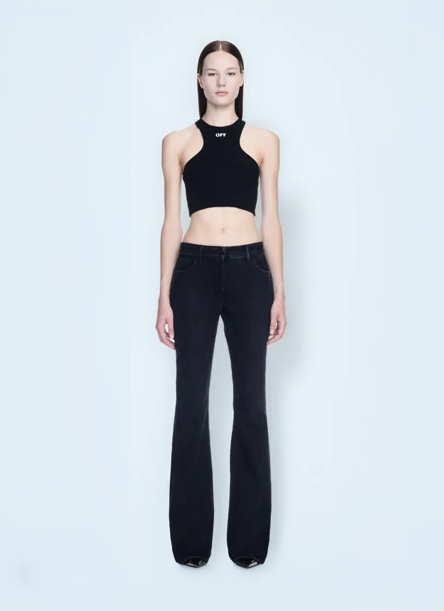 Off Stamp Ribbed Top