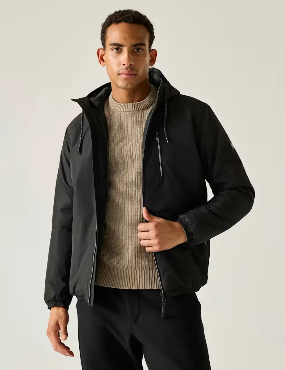 Winter Shorebay Waterproof Hooded Jacket Black