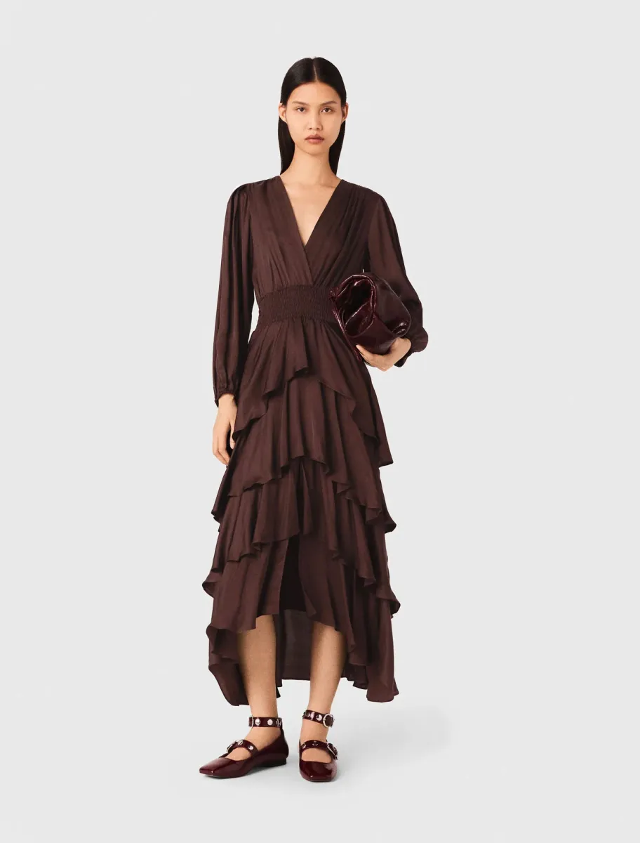 Flowy ruffled maxi dress