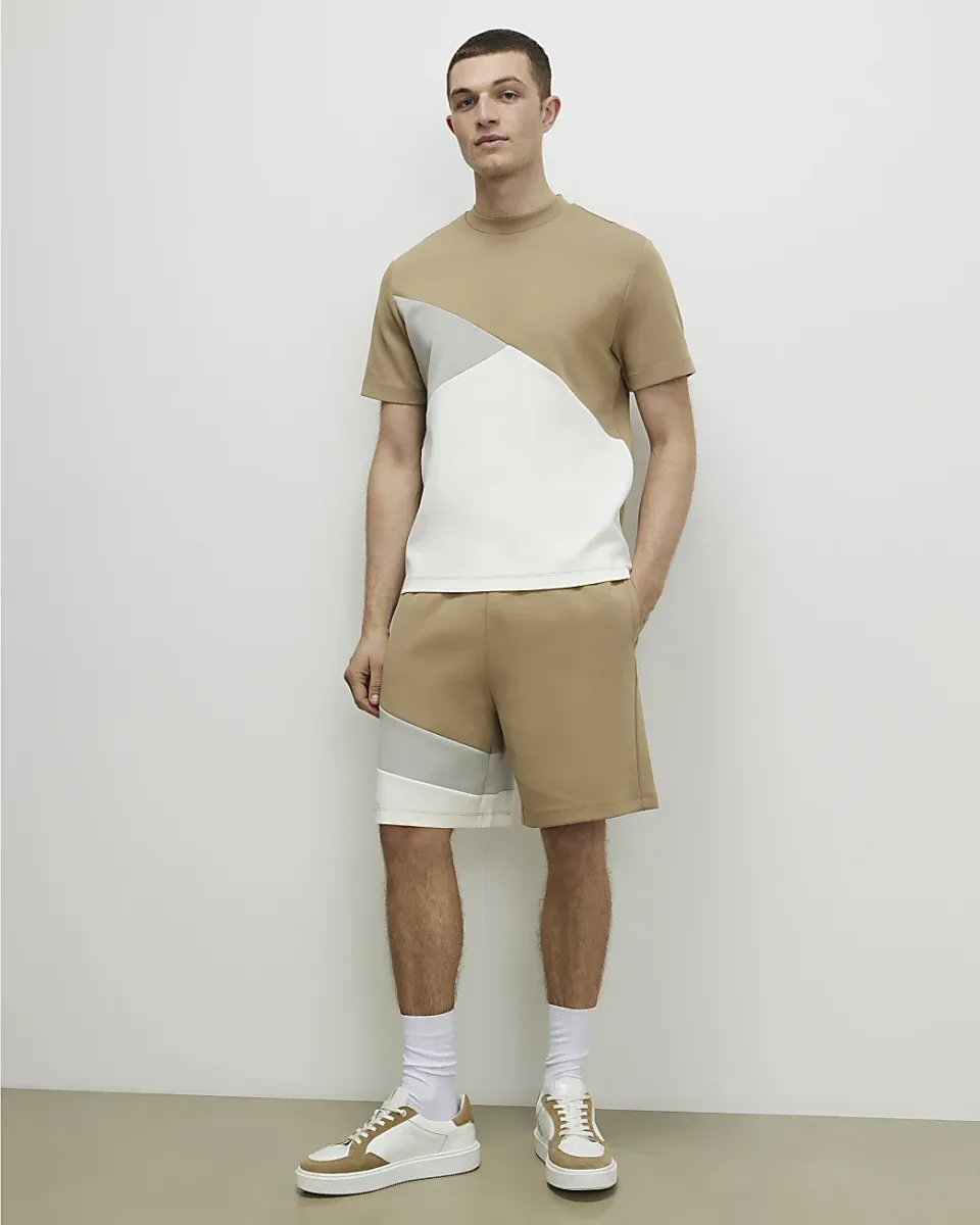 Regular Fit Colour Block Shorts