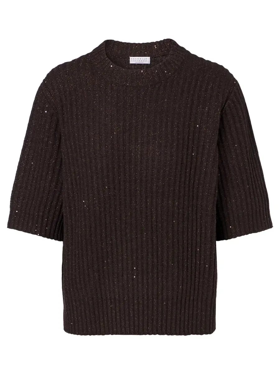 Knitted Top Brown